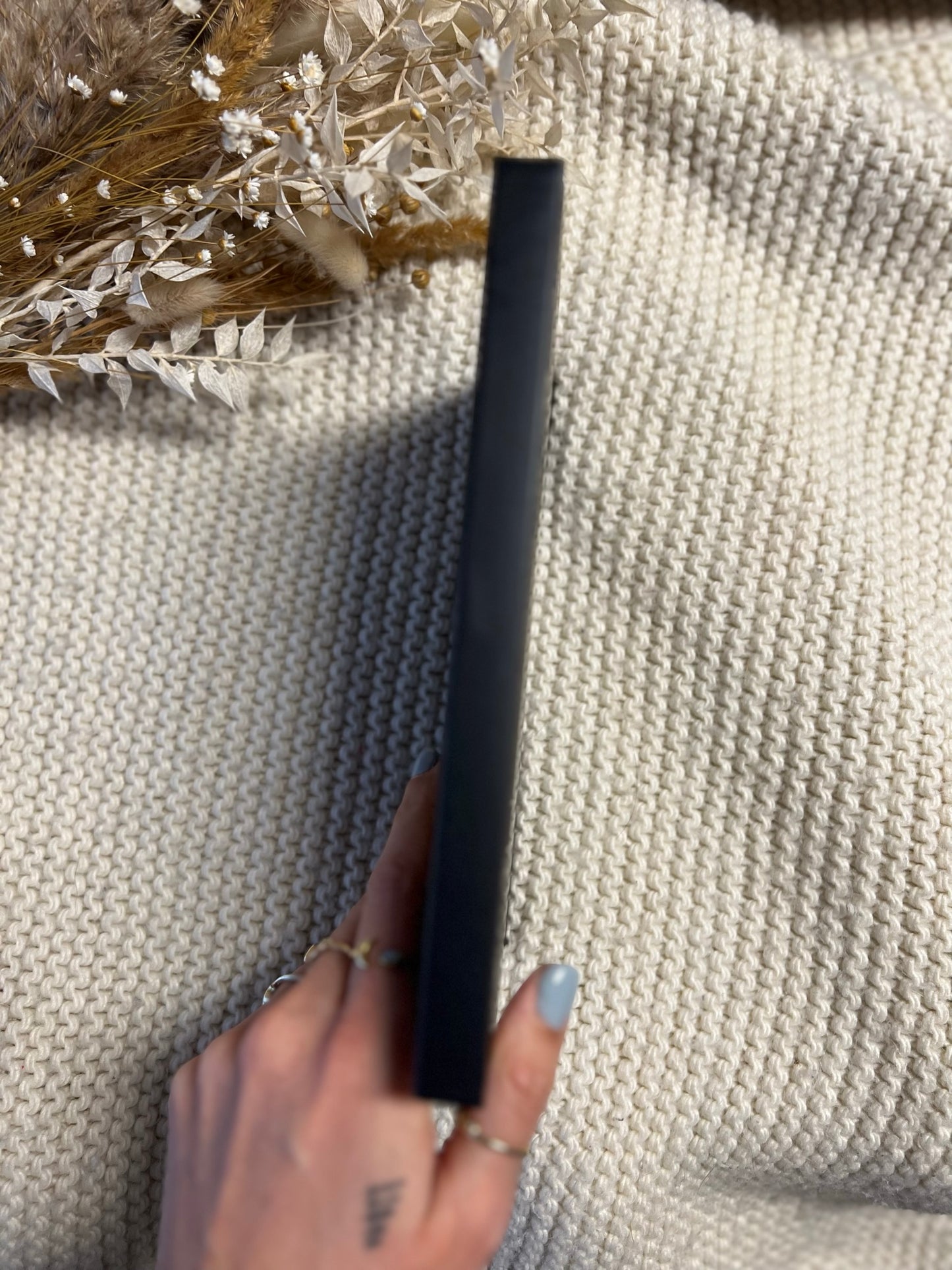 Notizbuch DIN A5 gepunktet für Journaling, Songwriting oder Organisation | Skizzenbuch schwarz mit Mond Design mit Bibelvers