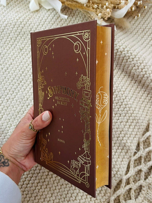 "Synphony - Orchester im Kopf" Signiertes Hardcover mit Farbschnitt, Lesezeichen und Charakterkarte