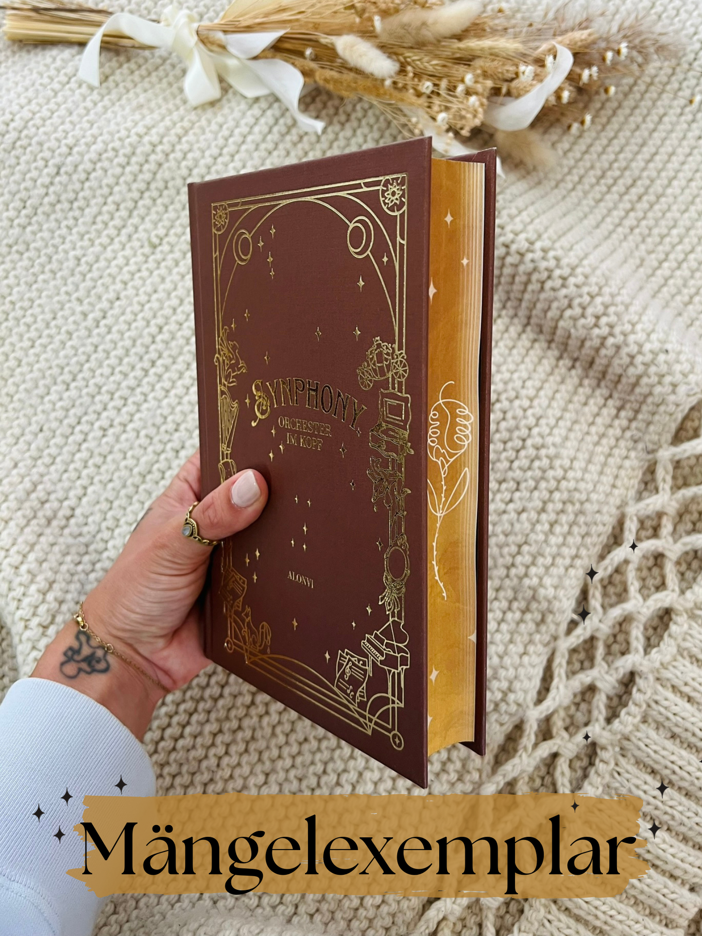 Mängelexemplar "Synphony - Orchester im Kopf" Signiertes Hardcover mit Farbschnitt, Lesezeichen und Pageoverlay