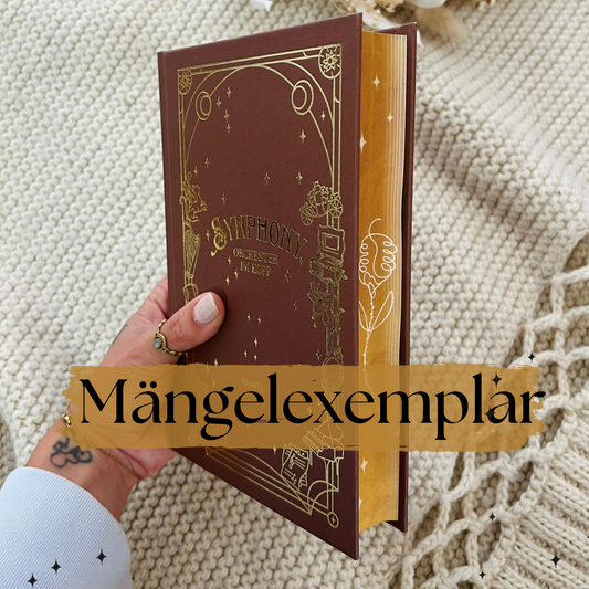Mängelexemplar "Synphony - Orchester im Kopf" Signiertes Hardcover mit Farbschnitt, Lesezeichen und Pageoverlay